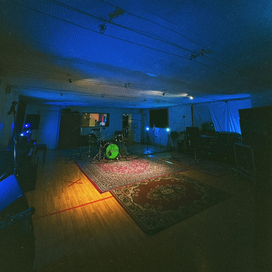 The live room at VIBE Recording Studio, Manchester